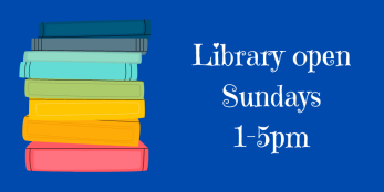 Library open Sundays 1-5pm