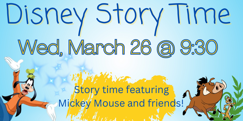 Story time with Micky Mouse and friends